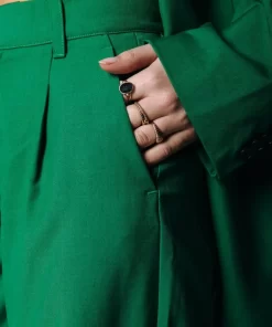 Women Colourful Rebel Alden Straight Pants | Deep Green