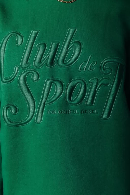 Women Colourful Rebel Club Sport Sweat | Deep Green