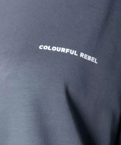 Women Colourful Rebel Tee Dress | Dark Grey