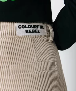 Women Colourful Rebel Cora Corduroy Pants | Light Sand