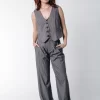 Women Colourful Rebel Cora Stripe Pants | Dark Gray