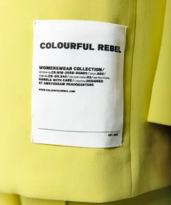 Women Colourful Rebel Gemma Oversized Blazer | Neon Lime