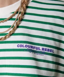 Women Colourful Rebel Mother Earth Stripe Longsleeve Tee | Off White