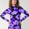 Women Colourful Rebel Neyo Flower Top | Light Lilac