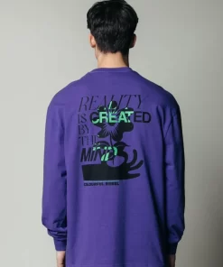 Men Colourful Rebel Reality Long Sleeve | Dark Purple