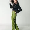 Women Colourful Rebel Russy Snake Pants | Neon Lime