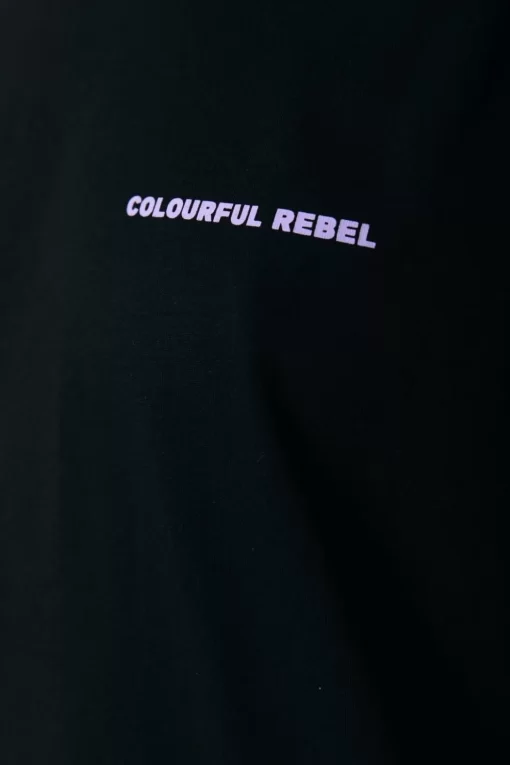Women Colourful Rebel State Champ Tee | Black