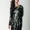 Women Colourful Rebel Tina Sequins Straight Dress | Lime