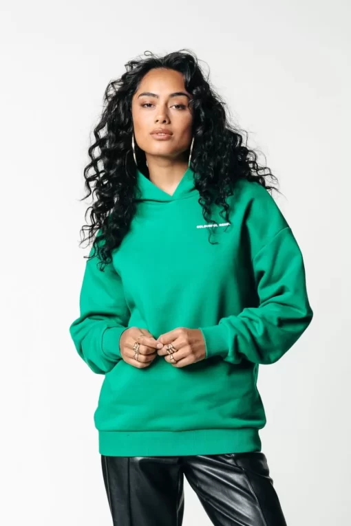 Women Colourful Rebel Travel Hoodie | Grass Green