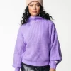 Women Colourful Rebel Vicca Knitted Sweater | Lilac