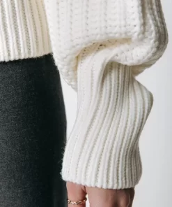Women Colourful Rebel Yfke Knitwear Zip Pullover | Off White