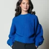 Women Colourful Rebel Yitty Knitted Sweater | Vibrant Blue
