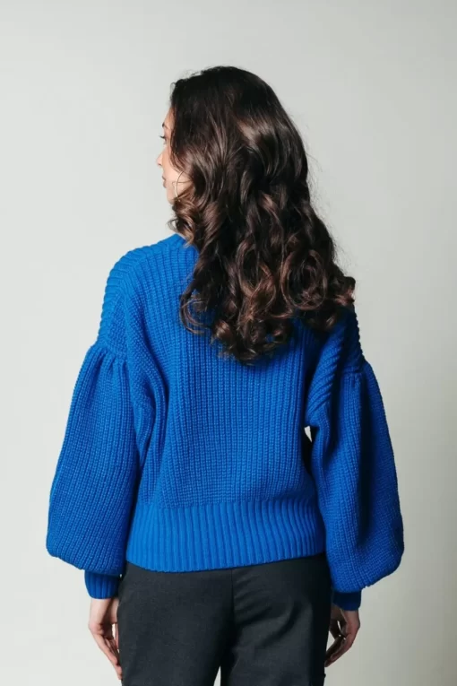 Women Colourful Rebel Yitty Knitted Sweater | Vibrant Blue