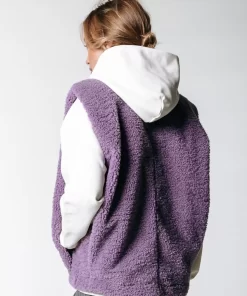 Women Colourful Rebel Yoni Teddy Gilet | Light Lilac